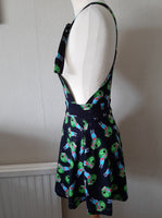 Custom Print Adeline Dungaree Dress - Made to order XXS-3XL