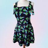 Custom Print Adeline Dungaree Dress - Made to order XXS-3XL
