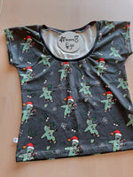 In Stock Gingerdead Dolman Tee M Scoop Neck A8E --