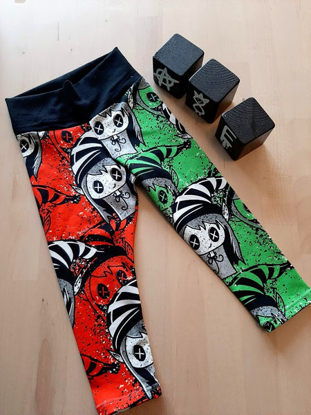 In Stock Box Elf Mash Up Christmas Leggings 1-2y