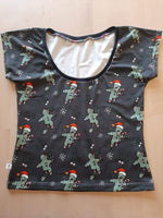 In Stock Gingerdead Dolman Tee M Scoop Neck A8E --