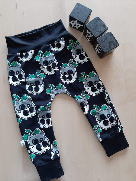 In Stock Cat Plant harem leggings A8E - 12-18m
