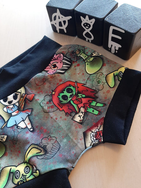 In Stock Alice in Zombieland bummies/baby shorts 9-12m A8E