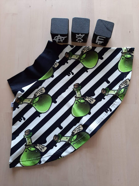 In Stock Kids Drink Me Half Circle Twirly Skirt 2-3y A8E