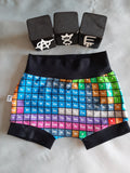 In Stock Periodic Table bummies/baby shorts 9-12m A8E