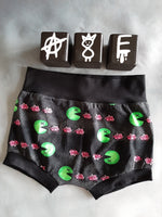 In Stock Zombie Pacman bummies/baby shorts 9-12m A8E