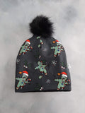 Custom Print Fleece Lined Bobble Hat - Toddler to Adult sizes