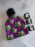 Custom Print Fleece Lined Bobble Hat - Toddler to Adult sizes