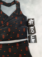 In Stock Sell Your Soul retro bralette/booty shorts set - S - Original sample