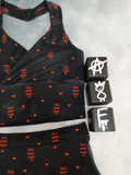 In Stock Sell Your Soul retro bralette/booty shorts set - S - Original sample