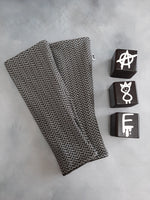 In Stock Fleece Lined Long Arm Warmers - Chainmail - Standard size -- 296570252937