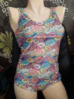 In Stock Donuts Longline & High Waist Tankini/Bikini Set - S