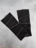 In Stock Ridged Fleece Arm Warmers - Black -- 355872506706