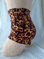 In Stock High Waist Lycra Hotpants - Flames - S -- 296562267569