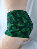 In Stock Lycra Hotpants - Green Dragon - S -- 296559684441