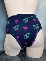 In Stock Cheeky Cut Briefs - Love Sick - Size S -- 296529128017