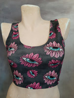 Custom Print reversible 4 way crop top XXS-3XL
