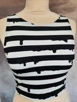 Custom Print reversible 4 way crop top XXS-3XL