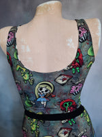 Custom Print reversible 4 way crop top XXS-3XL
