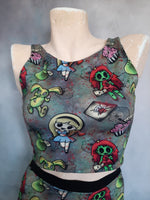 Custom Print reversible 4 way crop top XXS-3XL