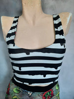 Custom Print reversible 4 way crop top XXS-3XL