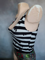 Custom Print reversible 4 way crop top XXS-3XL