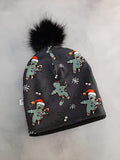 Custom Print Fleece Lined Bobble Hat - Toddler to Adult sizes