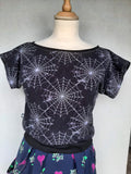 In Stock Cosmic Webs cropped tee - M -- 355824822301
