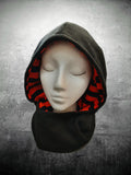 ❄OFFER❄ Custom Print Reversible Hooded Snood & Gloves Set -  Adult sizes