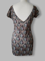 Custom Print Low Back Sheath Dress (3 lengths) - XXS-3XL