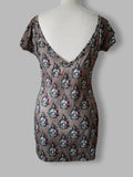 Custom Print Low Back Sheath Dress (3 lengths) - XXS-3XL
