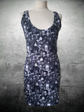Custom Print Bodycon Tank/Vest Dress - multiple length choices XXS-3XL