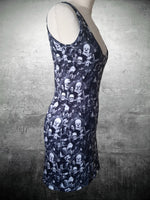 Custom Print Bodycon Tank/Vest Dress - multiple length choices XXS-3XL