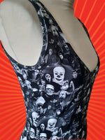 Custom Print Bodycon Tank/Vest Dress - multiple length choices XXS-3XL