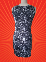 Custom Print Bodycon Tank/Vest Dress - multiple length choices XXS-3XL