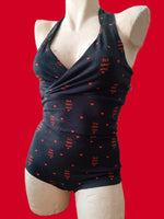 In Stock Sell Your Soul retro bralette/booty shorts set - S - Original sample