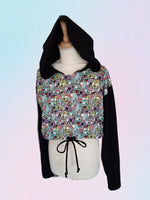 Custom Print Adult Cropped Bubble Hoodies - XXS-3XL