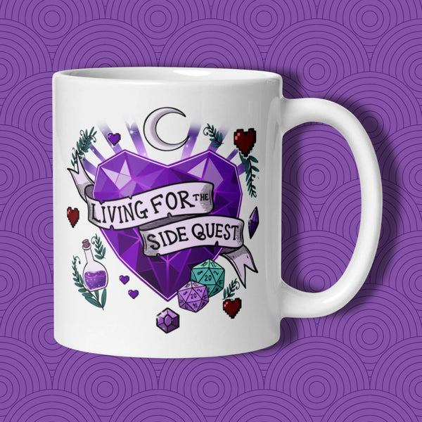 Living for the Side Quest Mug