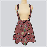 Custom Print Suspender Skirts - Made to order XXS-3XL