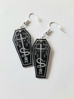 Decorative Coffin Earrings