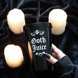 Goth Juice Tumbler – 500ml Gothic Reusable Straw Cup for Cold Drinks