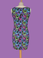 Custom Print Bodycon Tank/Vest Dress - multiple length choices XXS-3XL