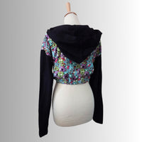 In Stock - Zombie Heads Cropped Bubble Hoodie - Size Small/S - #4330144113