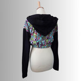 In Stock - Zombie Heads Cropped Bubble Hoodie - Size Small/S - #4330144113