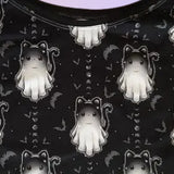 In Stock Cat Ghost Boxy Dolman Crop Tee - S - 1811920367