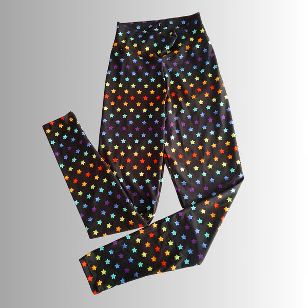Rainbow Star Leggings M or XL in stock - 1797644284