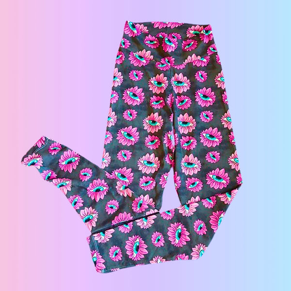 In Stock A8E Eye-Flower Leggings - L (UK 16) - #4333678333