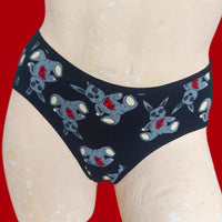 In Stock Super Cheeky Briefs - Living Dead Bunny - Size S -- 4335814484