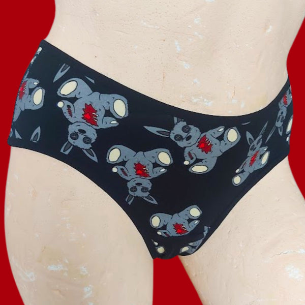 In Stock Super Cheeky Briefs - Living Dead Bunny - Size S -- 4335814484