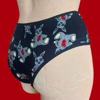 In Stock Super Cheeky Briefs - Living Dead Bunny - Size S -- 4335814484